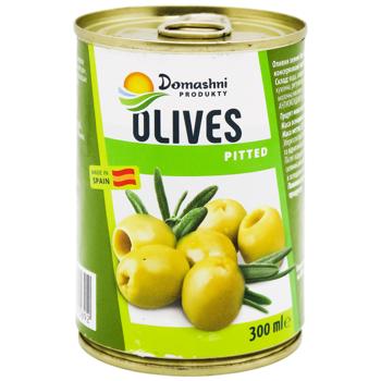 Domashni Produkty Green Pitted Olives 300ml