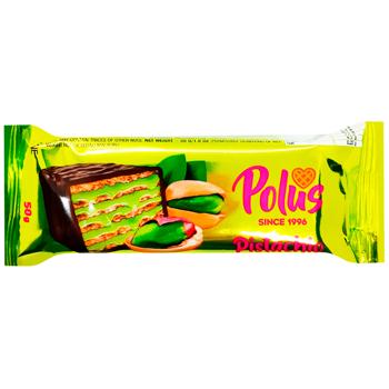 Polus Chocolate-waffle Cake with Pistachio 50g - buy, prices for Vostorg - photo 1