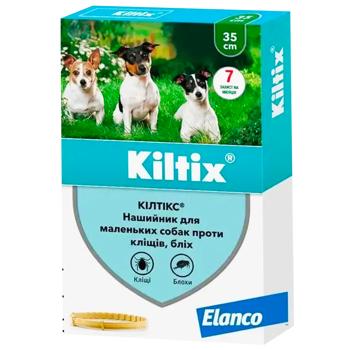 Нашийник Bayer/Elanco Kiltix для собак малих порід від зовнішніх паразитів 35см - купити, ціни на MasterZoo - фото 1