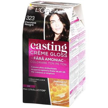 Краска для волос L'oreal Paris Casting Creme Gloss 323 Черный шоколад без аммиака - купить, цены на MasterZoo - фото 5