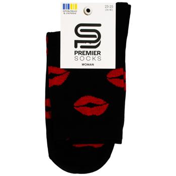 Шкарпетки Premier Socks жіночі класичні Губки р.23-25 чорний - купити, ціни на ЕКО Маркет - фото 1