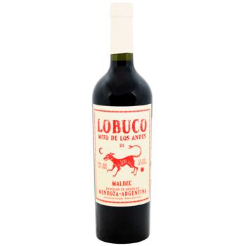 Вино Lobuco Malbec червоне сухе 12,7% 0,75л