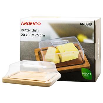 Маслянка Ardesto Midori бамбукова 20*15*7,5см
