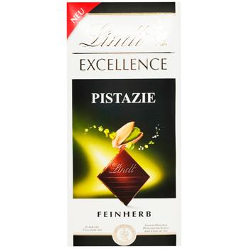 Шоколад молочный Lindt Excellence с фисташками 100г