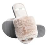 Twins HS-LUX Women's Fur Slippers s.38-39 Grey