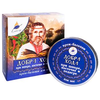 Крем-бальзам Эликсир Добрая Ходьба при шпоре косточке и подагре 10мл - купить, цены на Таврия В - фото 1