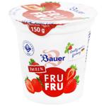 Йогурт Bauer Fru Fru Клубника 0,1% 150г