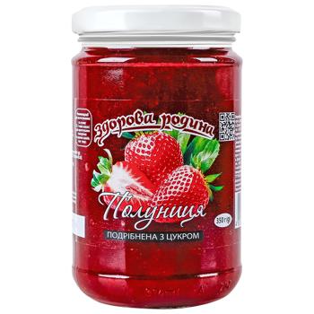 Zdorova Rodyna Shredded Strawberries with Sugar 350g - buy, prices for Epicentr FOOD - photo 2
