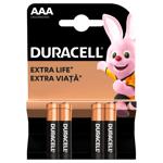 Duracell AAA Alkaline Batteries 4pcs
