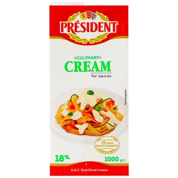 President Culinary for Sauces Ultra-pasteurized Cream 18% 1000g - buy, prices for - photo 2