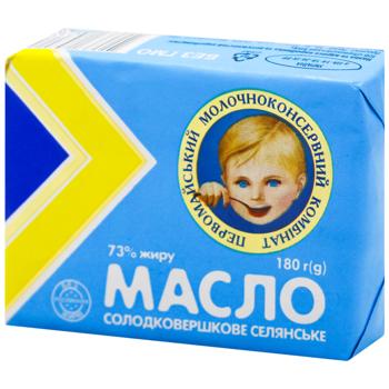 Масло ПМКК Селянське сладкосливочное 73% 200г - купить, цены на Эпицентр FOOD - фото 3