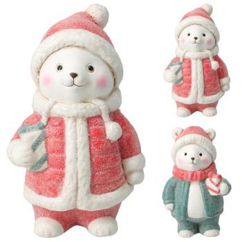 Standing Bear New Year's Figurine 9x7x13cm