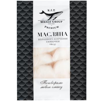 Масляна КИТ холодного копчения нарезанная ломтиками 100г - купить, цены на Biotus - фото 1