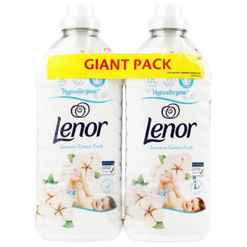 Кондиціонер для білизни Lenor Sensitive cotton fresh 2х1,2л - купити, ціни на За Раз - фото 1