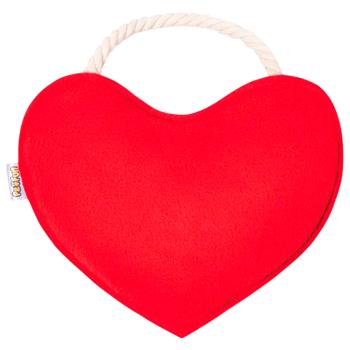 Doggi Heart Dog Toy with Squeaker, Rustling Sound and Pocket for Treats 13x16cm - buy, prices for MasterZoo - photo 4