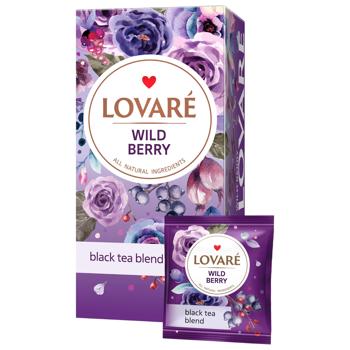 Чай черный Lovare Wild Berries 1,5г*24шт - купить, цены на Эпицентр FOOD - фото 1