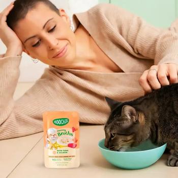 Корм влажный Moochie Сreamy Broths с тунцом и лососем для кошек 40г - купить, цены на MasterZoo - фото 3