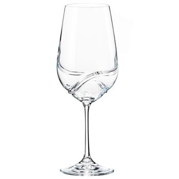 glass bohemia for wine 2pcs 550ml Czech Republic