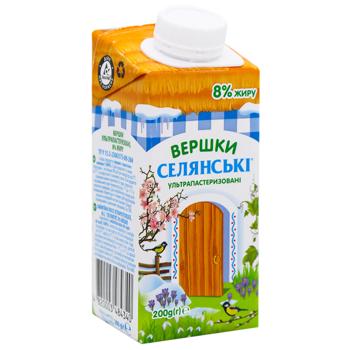 Сливки Селянські ультрапастеризованные 8% 200г - купить, цены на - фото 2