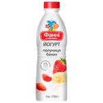 Fanny Strawberry-banana Yogurt 1% 750g