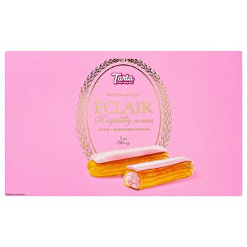Пирожные Tarta Эклер заварные с малиновым кремом 250г - купить, цены на КОСМОС - фото 2
