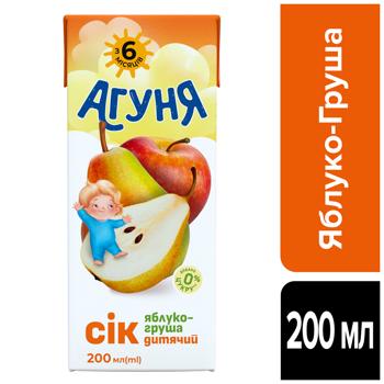 Сік Агуня Яблуко-груша 200мл - купити, ціни на NOVUS - фото 3