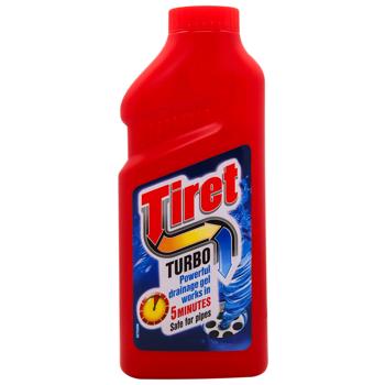 Засіб для прочищення труб Tiret Turbo 500мл - купити, ціни на КОСМОС - фото 1
