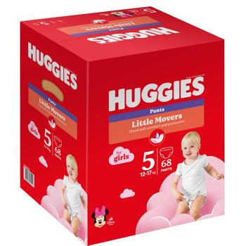 Подгузники-трусики Huggies для девочек 5 12-17кг 68шт/уп - купить, цены на NOVUS - фото 2