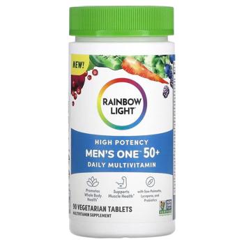 Мультивітаміни для чоловіків 50+, Men's One 50+, Rainbow Light, щоденні, 90 таблеток - купити, ціни на Біотус - фото 1