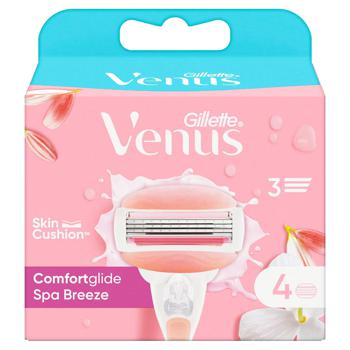 Gillette Venus Comfortglide Spa Breeze Replaceable Razor Cartridge 4pcs - buy, prices for METRO - photo 8