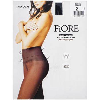 Колготки Fiore Fit-Control женские черные 40 ден размер 2 - купить, цены на Auchan - фото 1