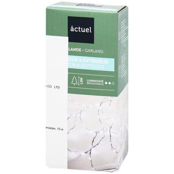 Гирлянда Actuel 200 LED белая 5м