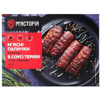 Мясные палочки Мястория в соусе терияки готовые обжаренные 330г - купить, цены на - фото 3