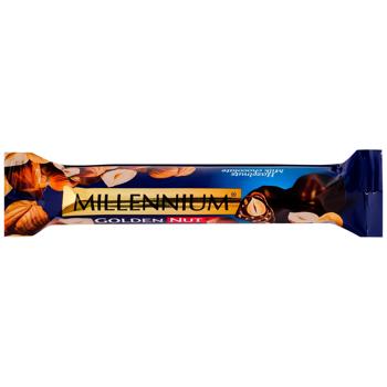 Шоколад молочний Millennium Golden Nut з начинкою і цілими лісовими горіхами 40г - купити, ціни на Чудо Маркет - фото 1