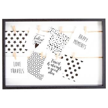 Рамка-колаж Actuel з прищіпками 8x10x10 см - купить, цены на Auchan - фото 1