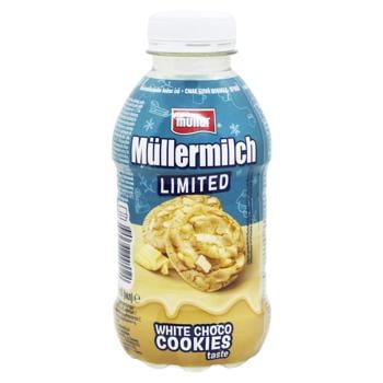 Молочний шейк Muller 400 мл Білий шоколад-Cookies 1,5% (Німеччина)