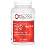 Omega-3 fish oil Protocol for life balance 180pcs Usa