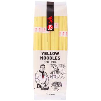 Макаронные изделия JS Yellow Noodles Лапша 300г - купить, цены на ULTRAMARKET - фото 1