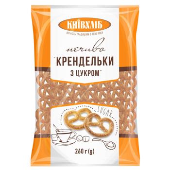 Kyivkhlib Pretzels Cookies with Sugar 260g - buy, prices for Ideal - photo 1