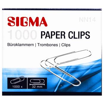 Sigma Silver Paper Clips 32mm 1000pcs - buy, prices for METRO - photo 4