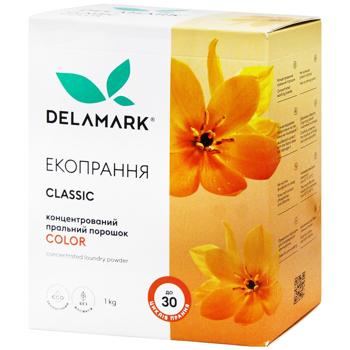 DeLaMark Royal Powder Washing Powder for Color Linen Concentrated Phosphate-free 1kg - buy, prices for Za Raz - photo 1
