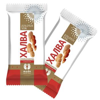 Zolotoi Vek Sunflower Halva with Peanuts