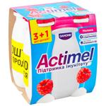 Продукт кисломолочный Actimel Малина 1,4% 100г х 4шт