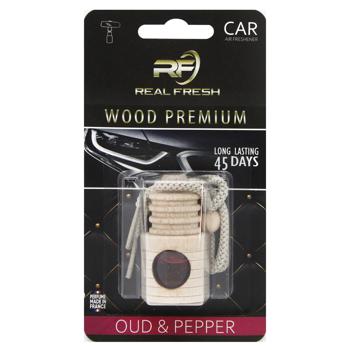 Real Fresh Wood Premium Oud and Pepper Air Freshener - buy, prices for Ideal - photo 1