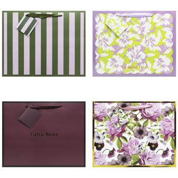 Interdruk Gold Gift Bag 26x32.5cm in assortment - buy, prices for Auchan - photo 1