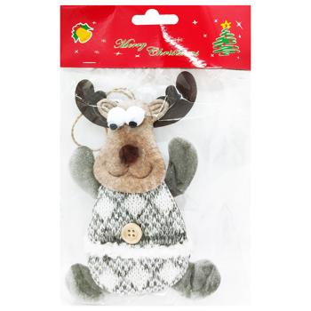 Textile Christmas Tree Decoration in Assortment 11*19cm