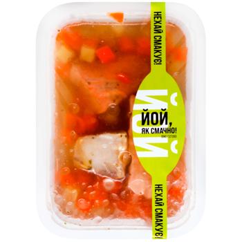 Уха Winetime с осетром, лососем и форелью 400г - купить, цены на WINETIME - фото 1