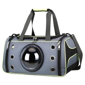 MasterZoo Carrying Bag with Porthole for Dogs and Cats Up to 5 kg 51x28x26cm Grey - buy, prices for MasterZoo - photo 2