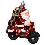Decoris Santa on Scooter Christmas Tree Pendant 4x9x10cm