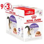 Royal Canin Sterilised Wet Food with Poultry for Sterilized Cats 9+3pcs*85g